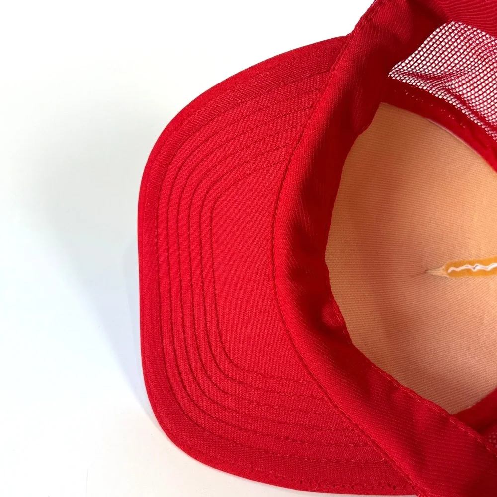 Vintage 1986 St Phillips Golf Tourney Trucker Hat Foam Red White‎ Snapback 80s